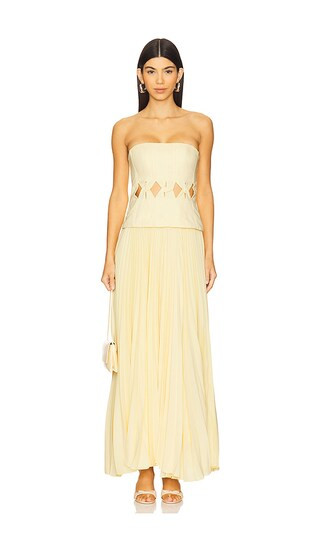 Newbewick Maxi Dress in Lemon Sorbet | Revolve Clothing (Global)