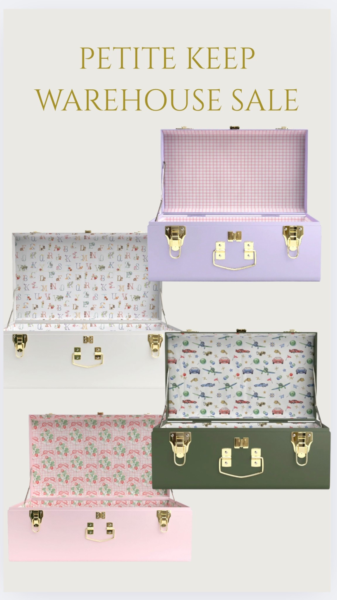 Petite Keep trunk warehouse sale for Littles! Keepsake trunk, little girl storage, baby storage, girls room, boys room 

#LTKHome #LTKFamily #LTKBaby