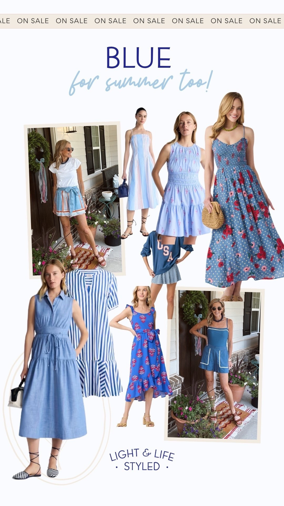 There’s something about blue that I always go to! I’ve run up some of my favorites this season thus far, and they could all be designer or from Walmart that’s the funny thing you cannot tell. These are perfect for Summer and all that you have planned.