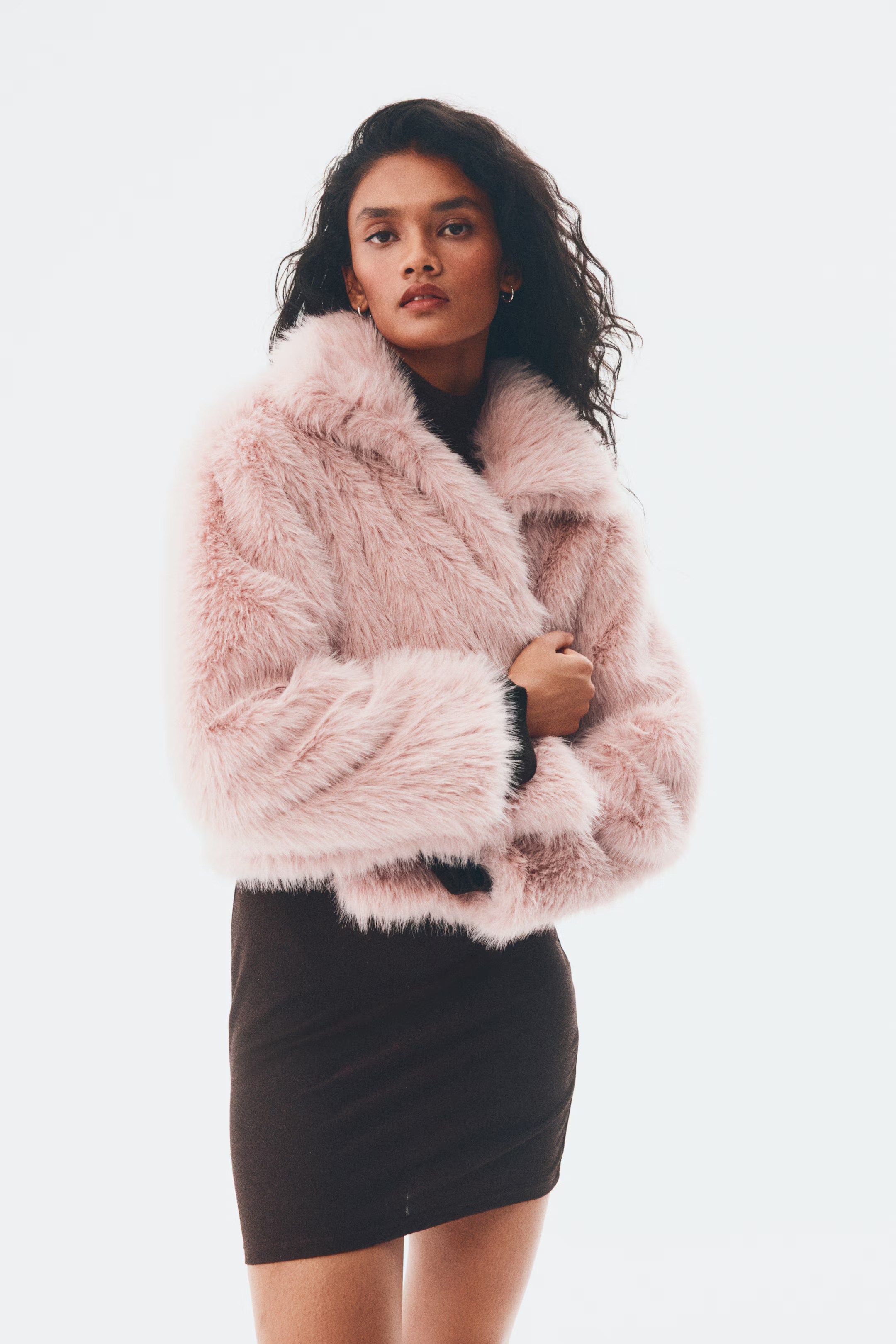 Cropped Fluffy Jacket | H&M (US + CA)