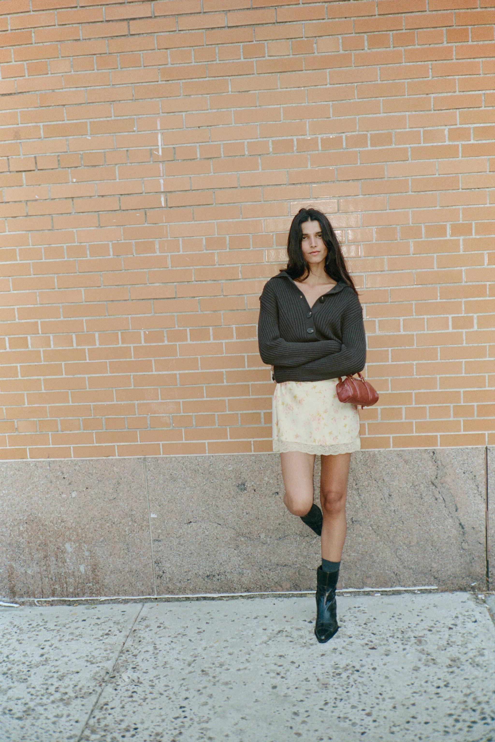 RIB KNIT CARDIGAN WITH BUTTONS | Zara US