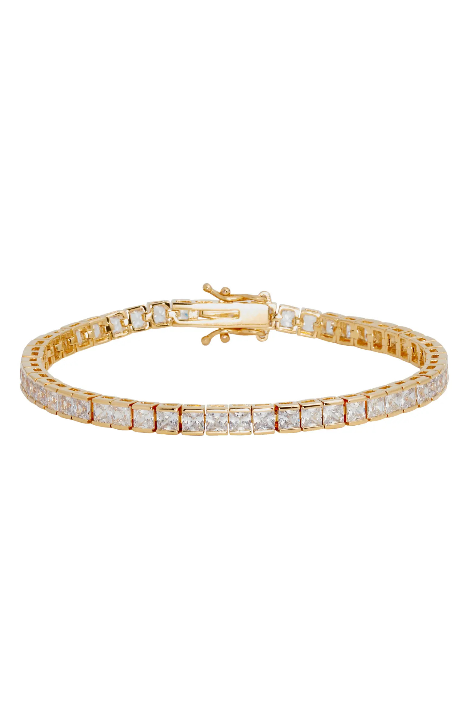 Nordstrom Square Cut Cubic Zirconia Tennis Bracelet | Nordstrom | Nordstrom