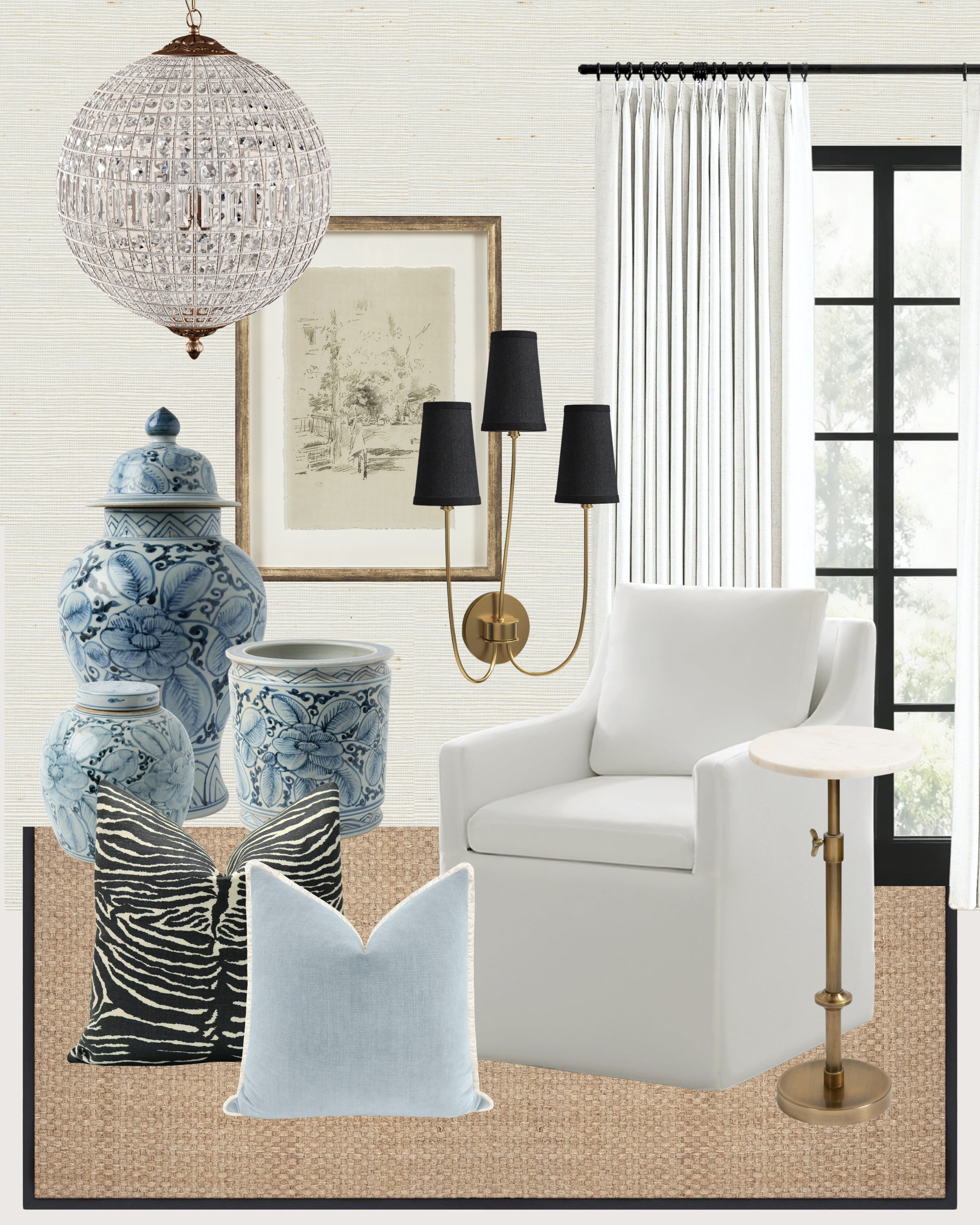 These are the kinds of pieces that never go out of style.

When I’m decorating a home, I come back to these staples over and over:
• blue & white ginger jars
• a classic white accent chair
• tailored white curtains
• brass lighting
• textured natural rugs
• a few great pillows

They work in almost every style and every room. 

 #LTKHome