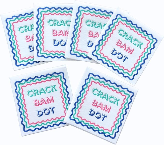 Mahjong Crack Bam Dot Cocktail Napkins - 50-Pack | 5'' x 5'' folded Mahjongg Luxury, Linen-Feel, ... | Amazon (US)