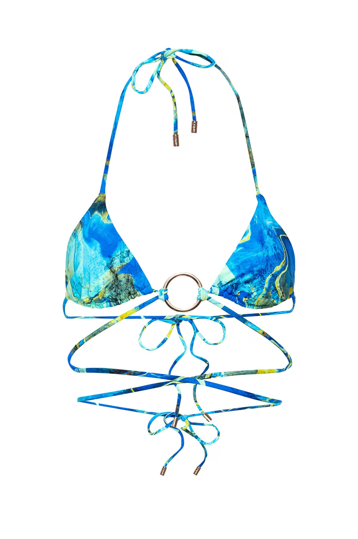 Skye Triangle Tie Bikini Top | Wolf & Badger