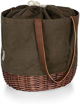 Picnic Time - A Picnic Time Brand Coronado Canvas and Willow Basket Tote | Amazon (US)