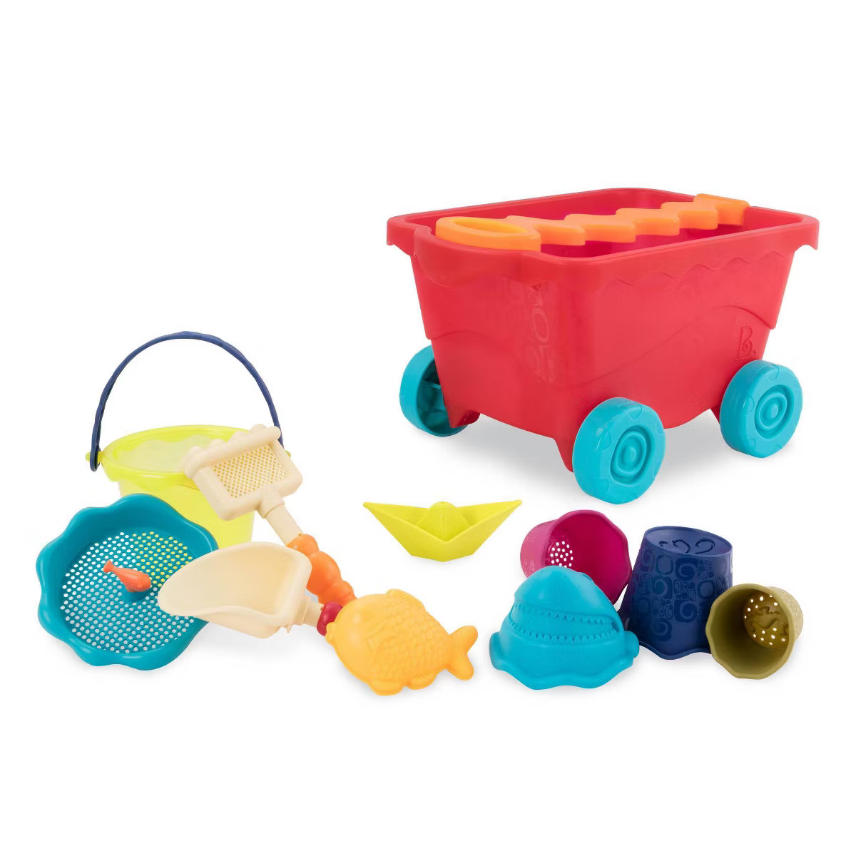 B. toys Wavy Wagon Summer Beach Wagon & 10 Sand Toys | Target