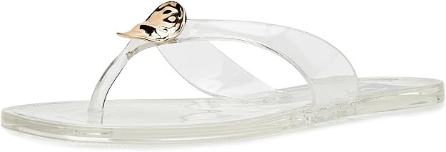 Dolce Vita DV Women's Jespar J Flip-Flop, Clear, 9 | Amazon (US)