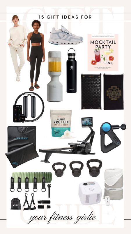 15 awesome gifts for your favorite fitness girlie 🤍 I can personally speak for over half of these products. I am very interested in the sauna infrared blanket, shakti mat, and cooling bed topper. Sleep is life! 

Fitness gifts, gift for her, Christmas, holiday 

#LTKHoliday #LTKfitness #LTKGiftGuide
