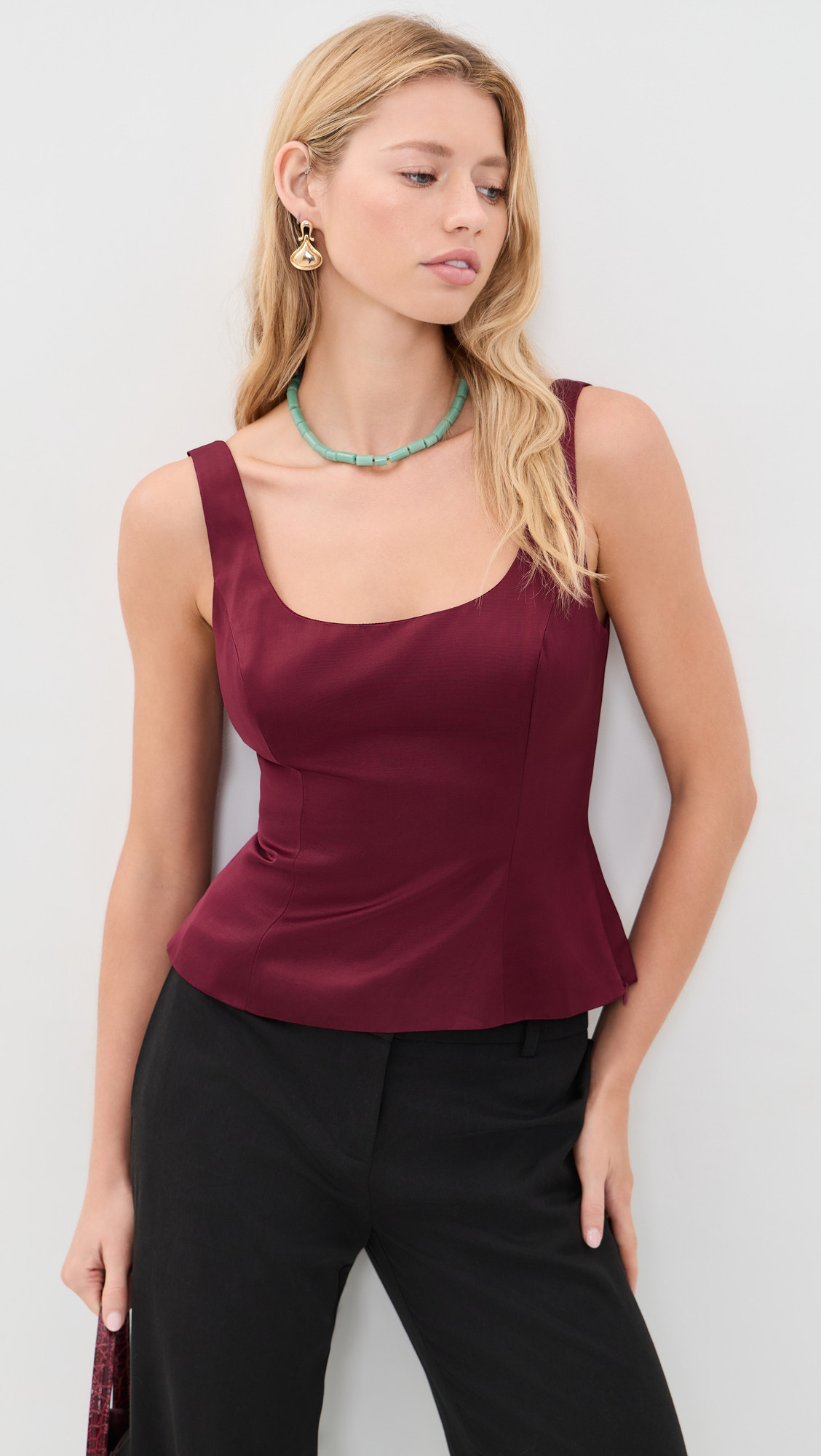 Hetty Top - Deep Red | Shopbop