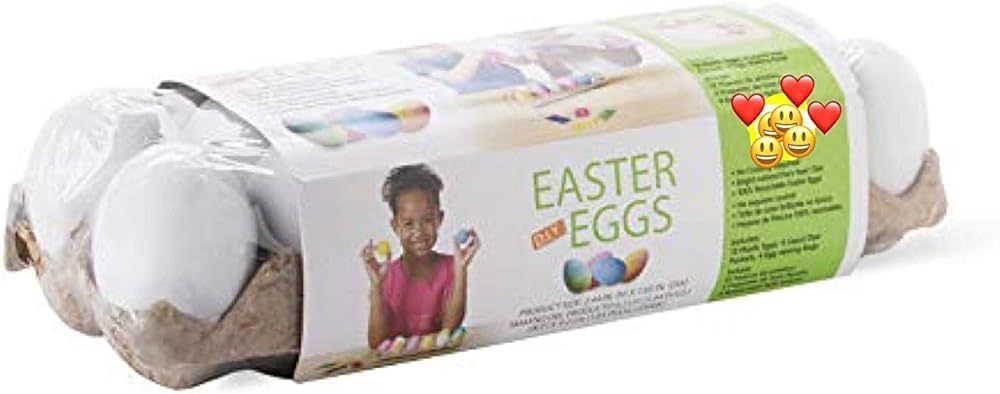 12 Plastic Decorating DIY Dyable Craft Eggs - No Cooking Required by Walmart | Amazon (US)