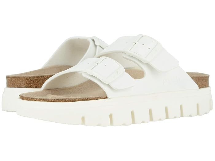Birkenstock Arizona Chunky by Papillio (White Birko-Flortm) Women's Sandals | Zappos