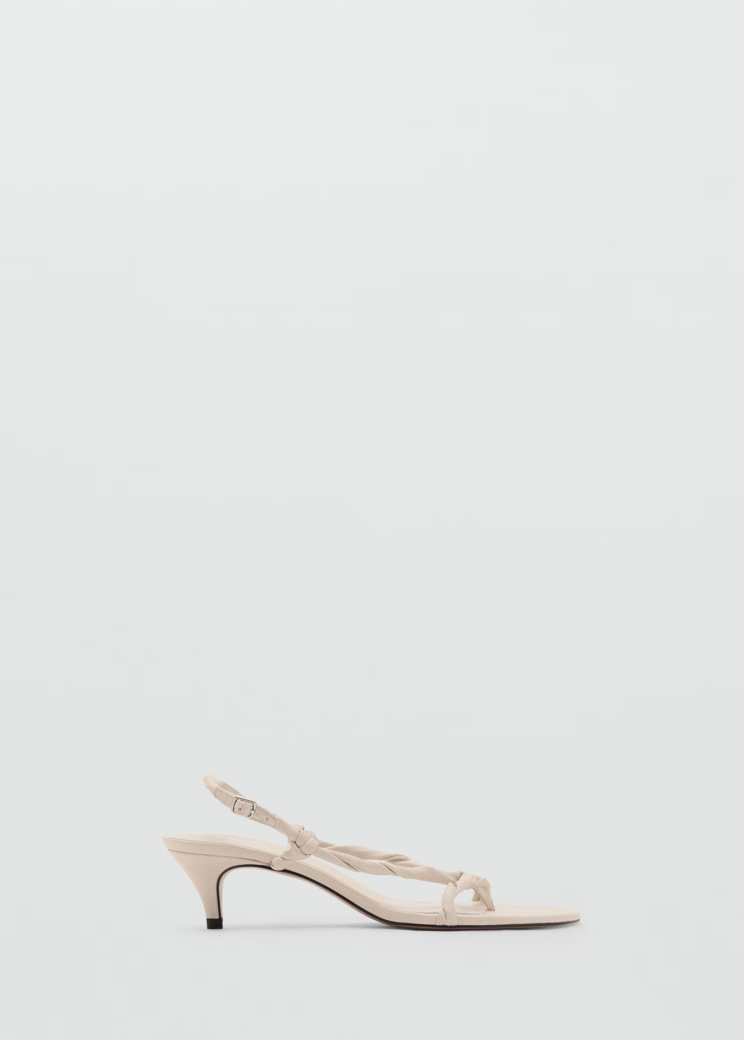 Ruched strips sandals | Mango (US/MX/AU)