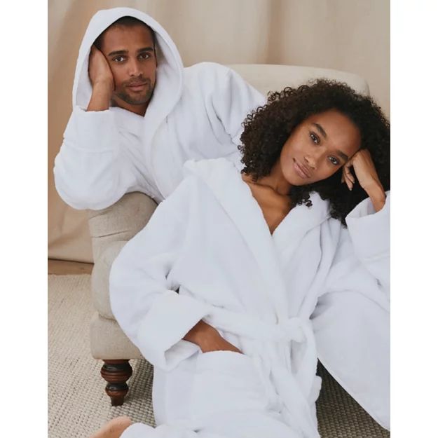 Unisex Hydrocotton Hooded Robe | The White Company (UK)