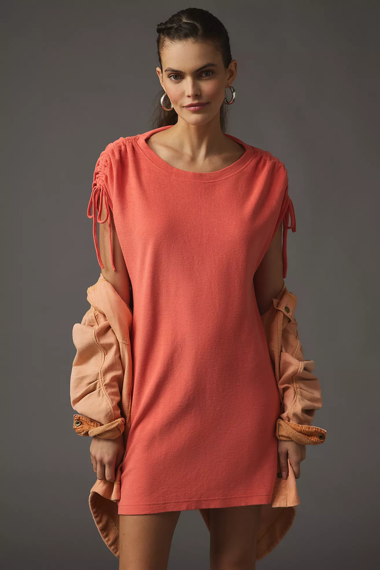 By Anthropologie Shoulder-Tie Terry Dress | Anthropologie (US)