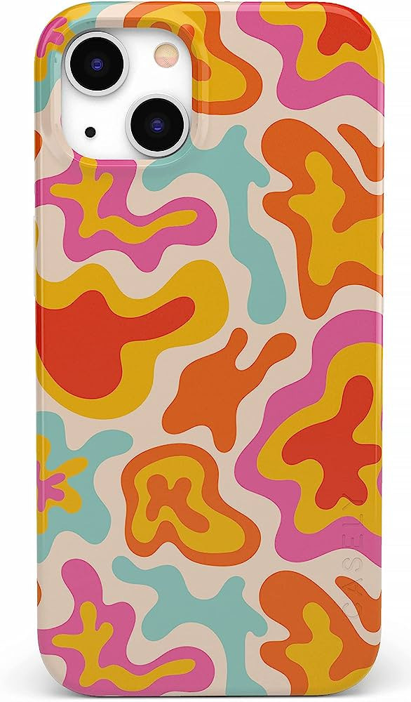 Casely iPhone 13 Case | Compatible with MagSafe | Tropical Color Splash | Abstract Retro Girly Ca... | Amazon (US)