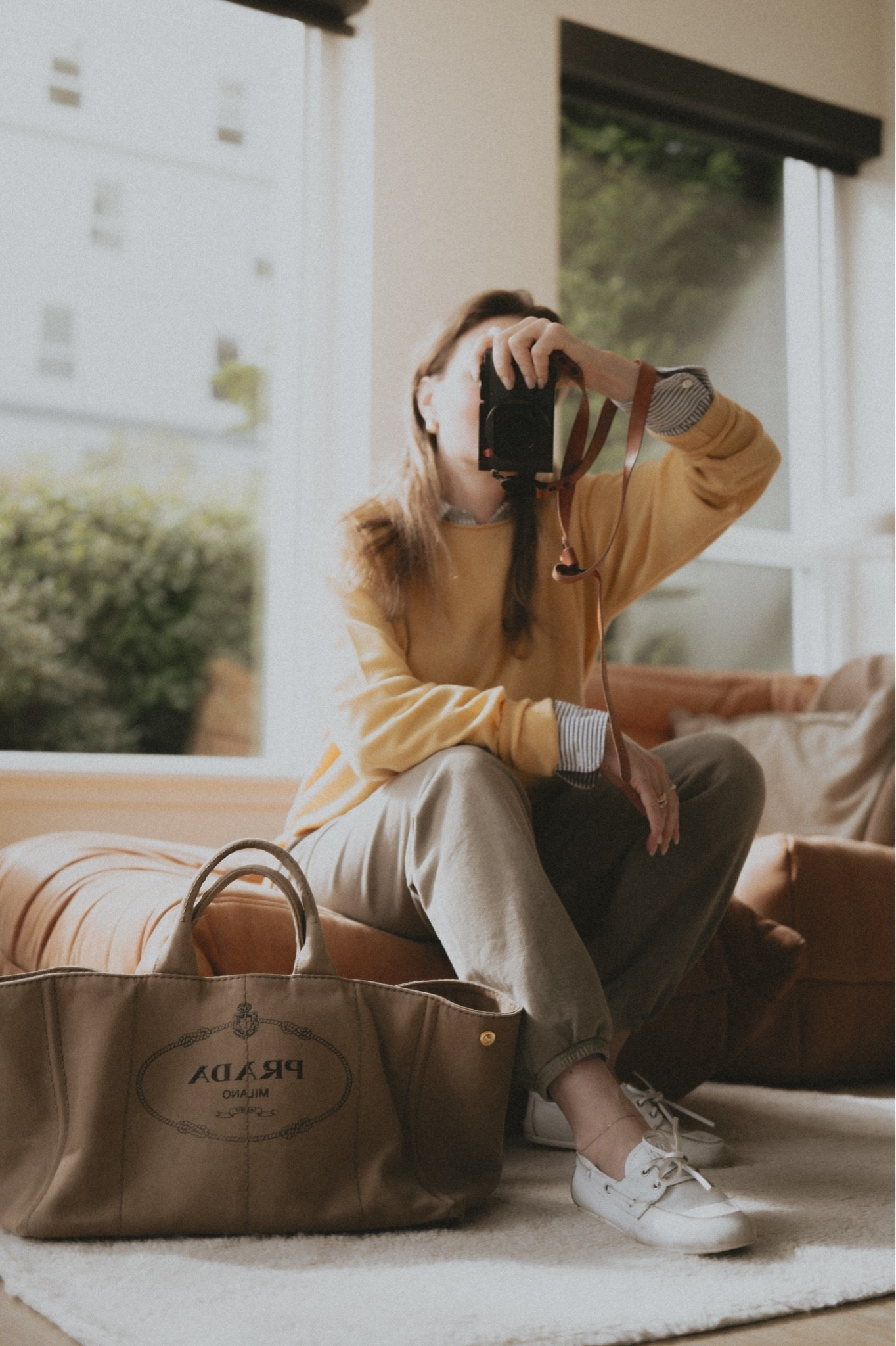 OOTD: sweatpants (it’s Friday!) + boat shoes + oversized cashmere sweater layered on top of a cotton shirt + canvas tote.
Sweatpants & shirt: Buck Mason
Oversized crew neck sweater: @guestinresidence 
Boat shoes: Miu Miu
Bag: Prada Canapa

#LTKootd #LTKWorkwear #LTKTravel