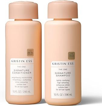 Kristin Ess Signature Salon Sulfate Free Shampoo and Conditioner Set for Moisture, Softness + Shi... | Amazon (US)