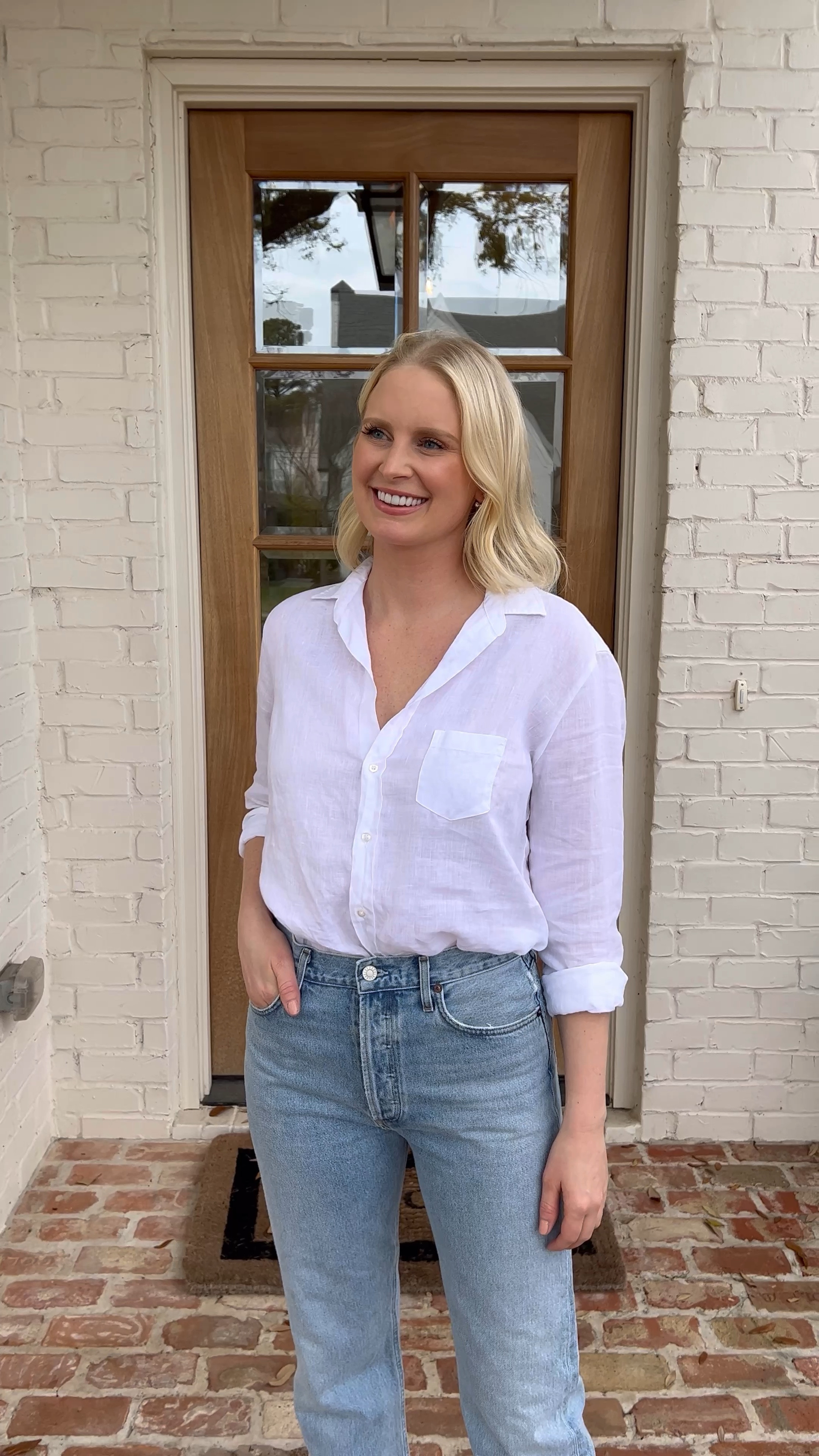In the market for some effortless, everyday styles? @frankandeileen does casual chic better than the rest, with classic button-downs, comfortable pants and cute rompers! Shop these looks and more spring/summer staples I love by following me in the LTK app! #frankandeileenpartner #wearloverepeat