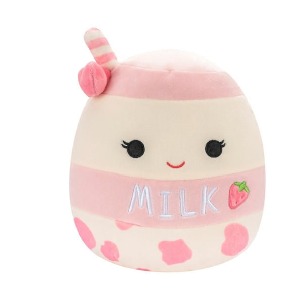NEW RELEASE Valentines Day Amelie the Strawberry Milk 8" Squishmallow NEW | Poshmark