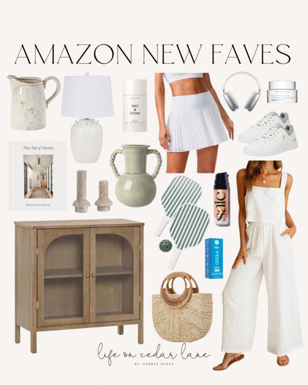 Amazon New Faves - check out what we’re loving on Amazon this week! So many pretty home decor and fashion finds for summer!

#amazonhome #amazonfashion #pickleball #cabinet 

#LTKStyleTip #LTKHome #LTKSaleAlert