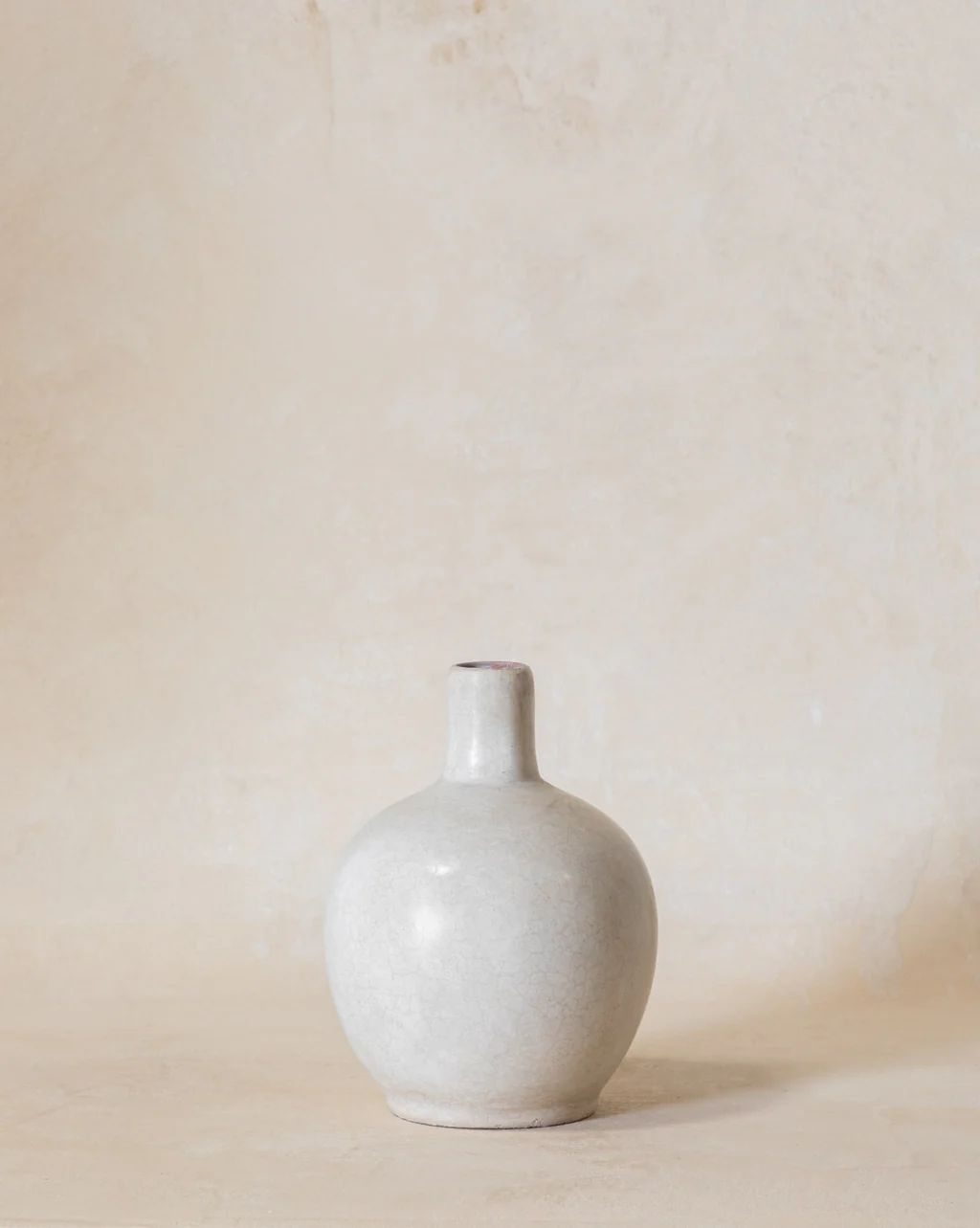 Vintage White Slimneck Vase | McGee & Co.