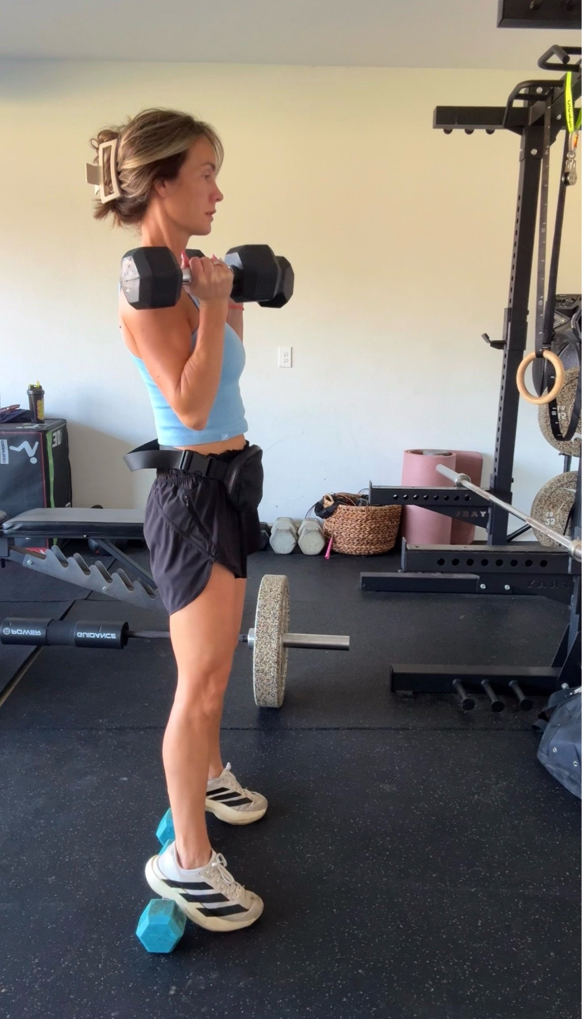 Built in bra on this top and Amazon shorts are sooo good! In small in both!

#LTKfitnessgoals #LTKootd