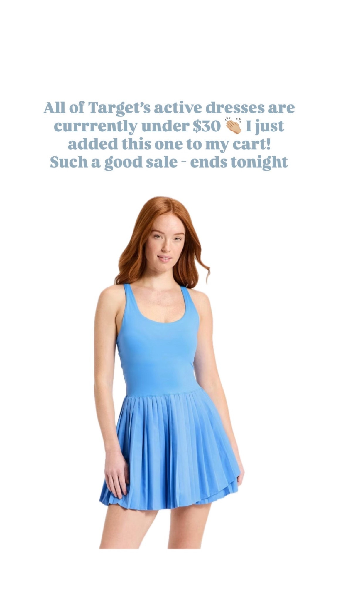 How good is this active dress?! I love this color & the pleats! Currently on sale for under $30! 👏🏼

Loverly Grey, Target, athleisure, activewear, active dress, Target sale 

#LTKActive #LTKSaleAlert