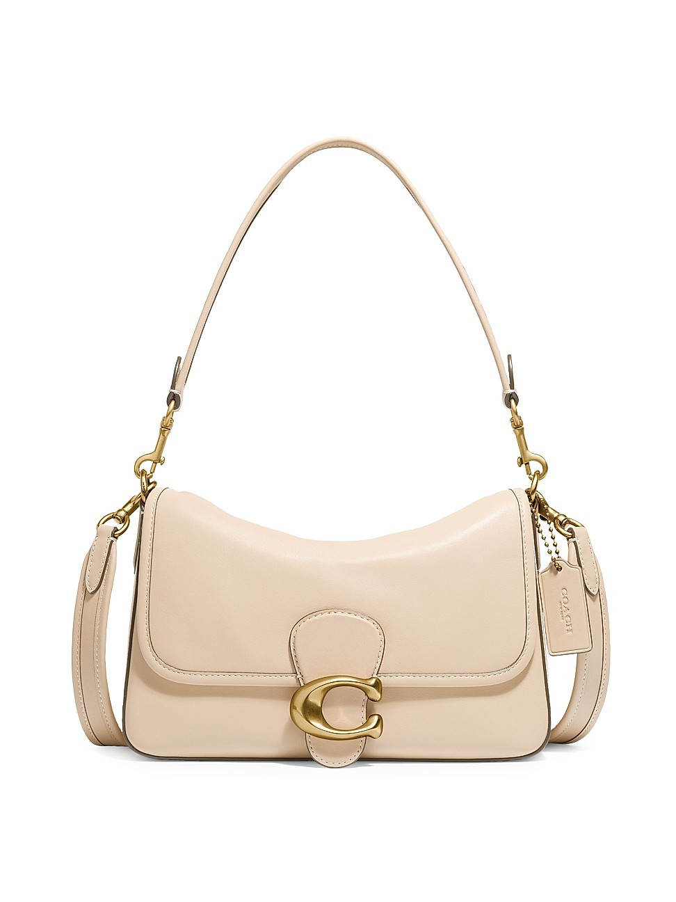Soft Tabby Calf Leather Shoulder Bag | Saks Fifth Avenue