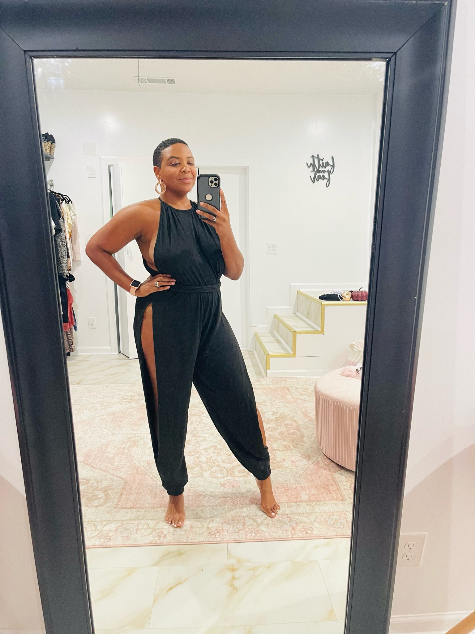 Purchased this jumpsuit in a 0XL (12) fits great!