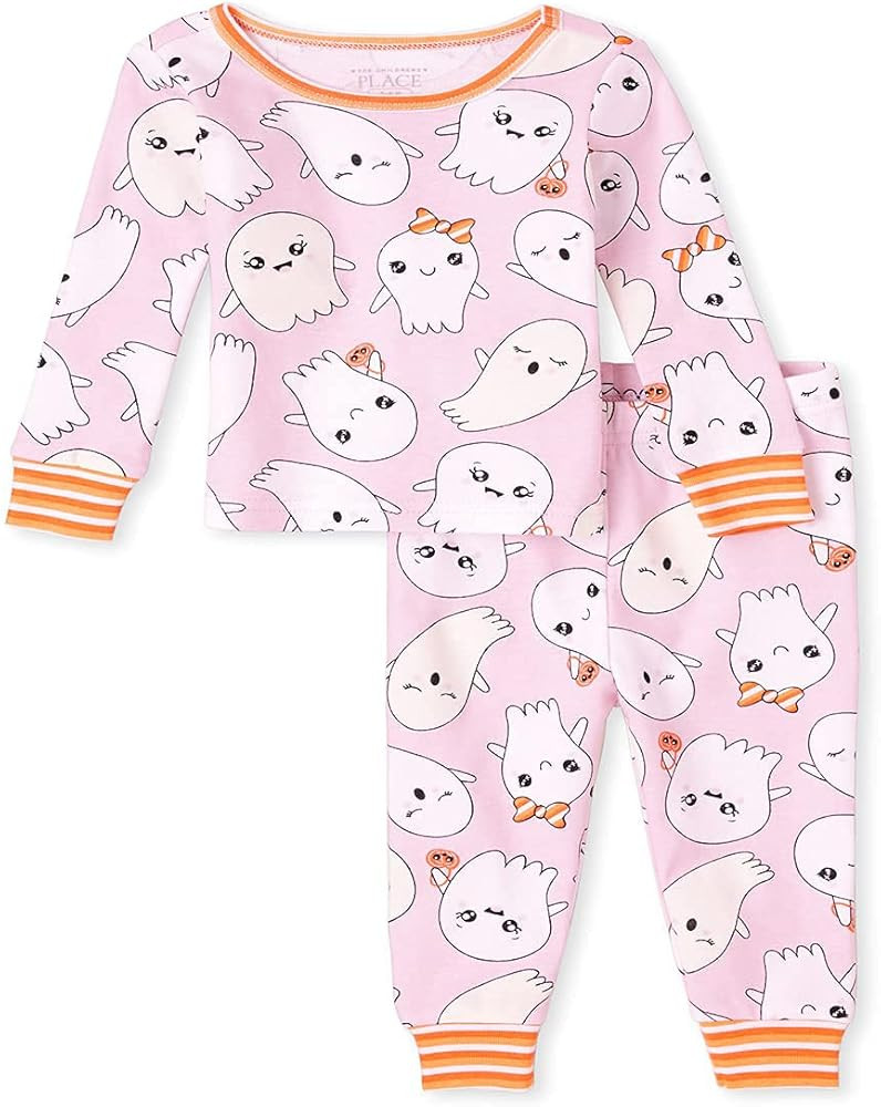 The Children's Place Kids' Halloween 2 Piece Snug Fit Cotton Pajamas | Amazon (US)
