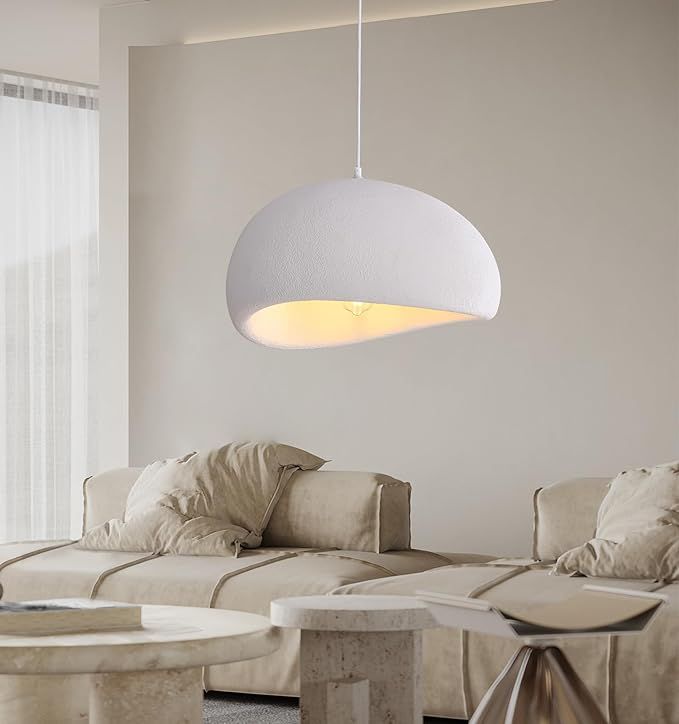 DENGNBJ Modern Pendant Light Japanese Style Bedroom Living Room Dining Room Concrete Pendant Ligh... | Amazon (US)