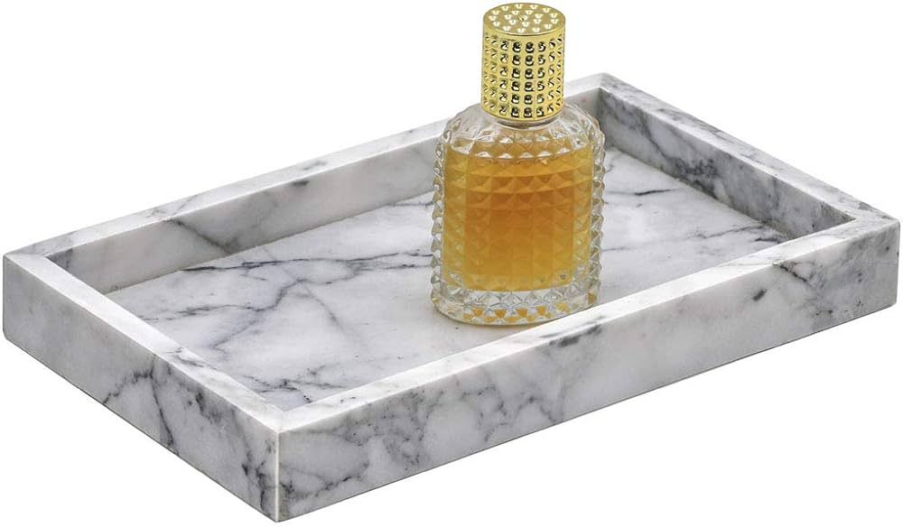 LUANT Marble Stone Decorative Tray for Counter, Vanity, Dresser, nightstand or Desk, 6" x 10" | Amazon (US)