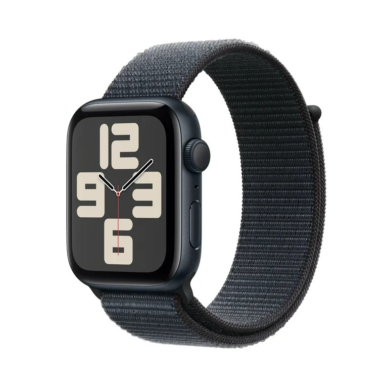 Apple Watch SE (2nd Gen) [GPS 44mm] Smartwatch with Midnight Aluminum Case with Ink Sport Loop | Walmart (US)
