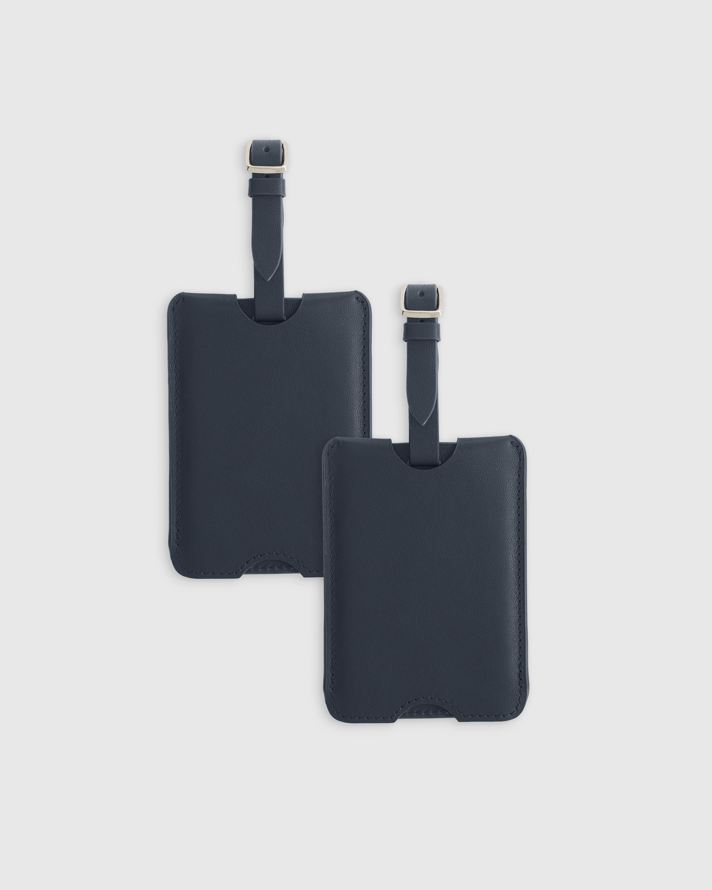 Quince | Nappa Leather Luggage Tag in Navy | Quince
