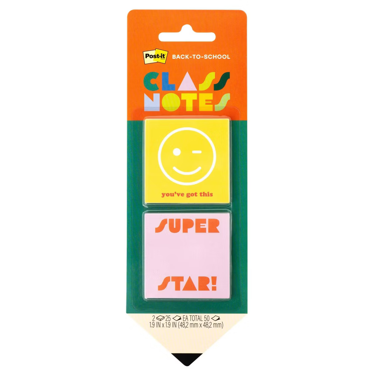 Post-it 2pk Class Notes Super Star | Target