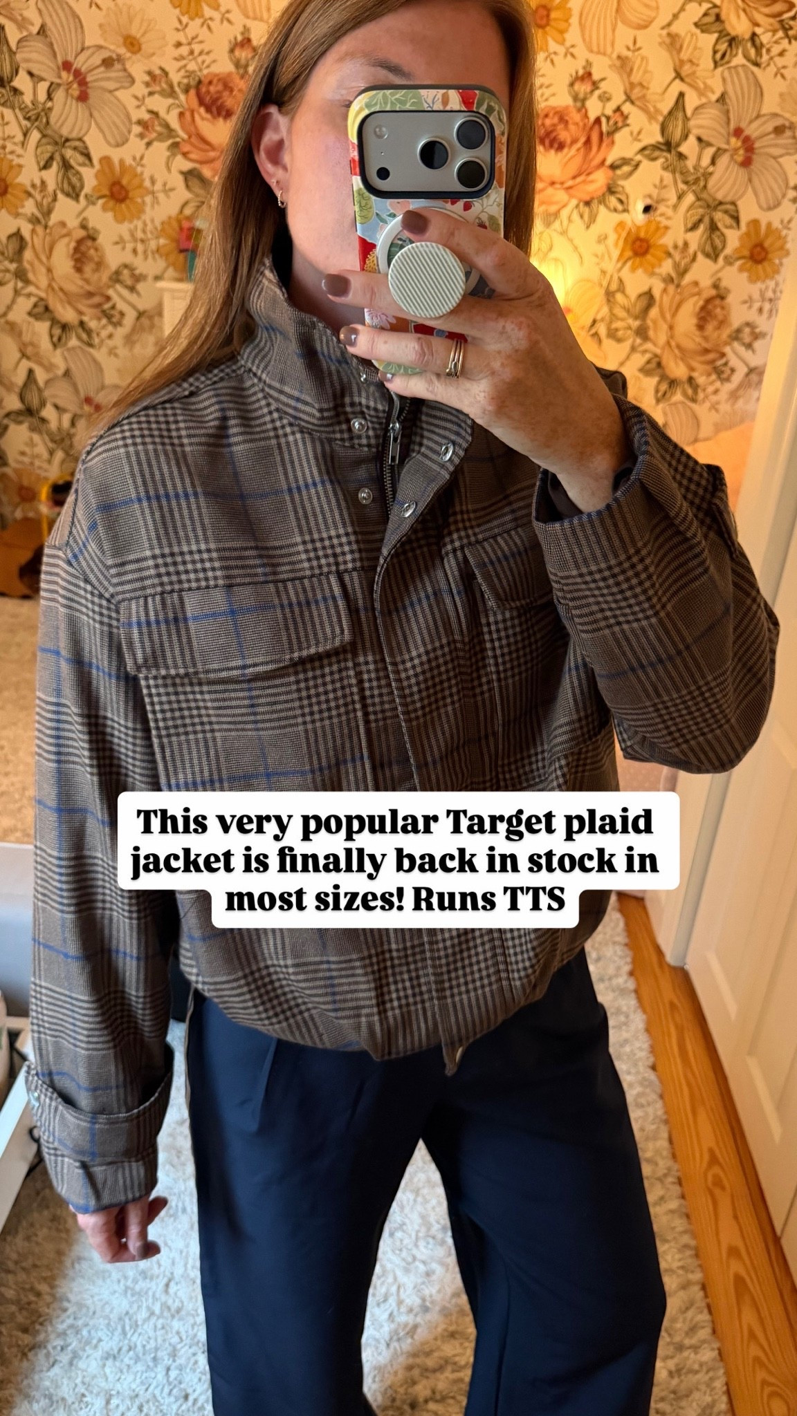 Back in stock!! This viral plaid jacket from Target has been restocked for Fall!

STORY