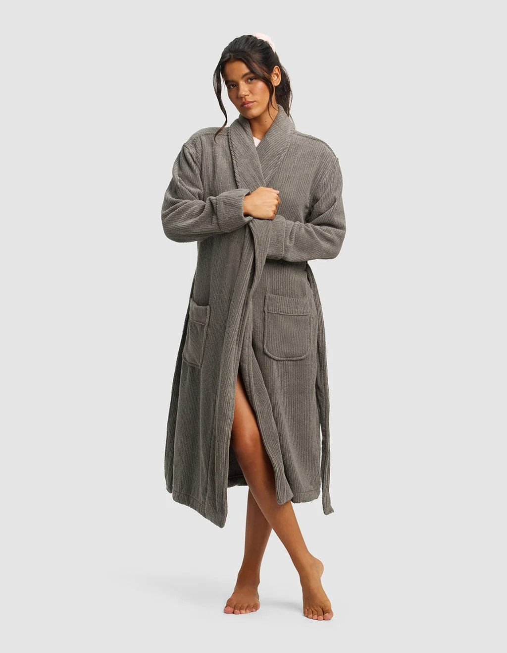 Ribbed Terry Bath Robe | Cozy Earth