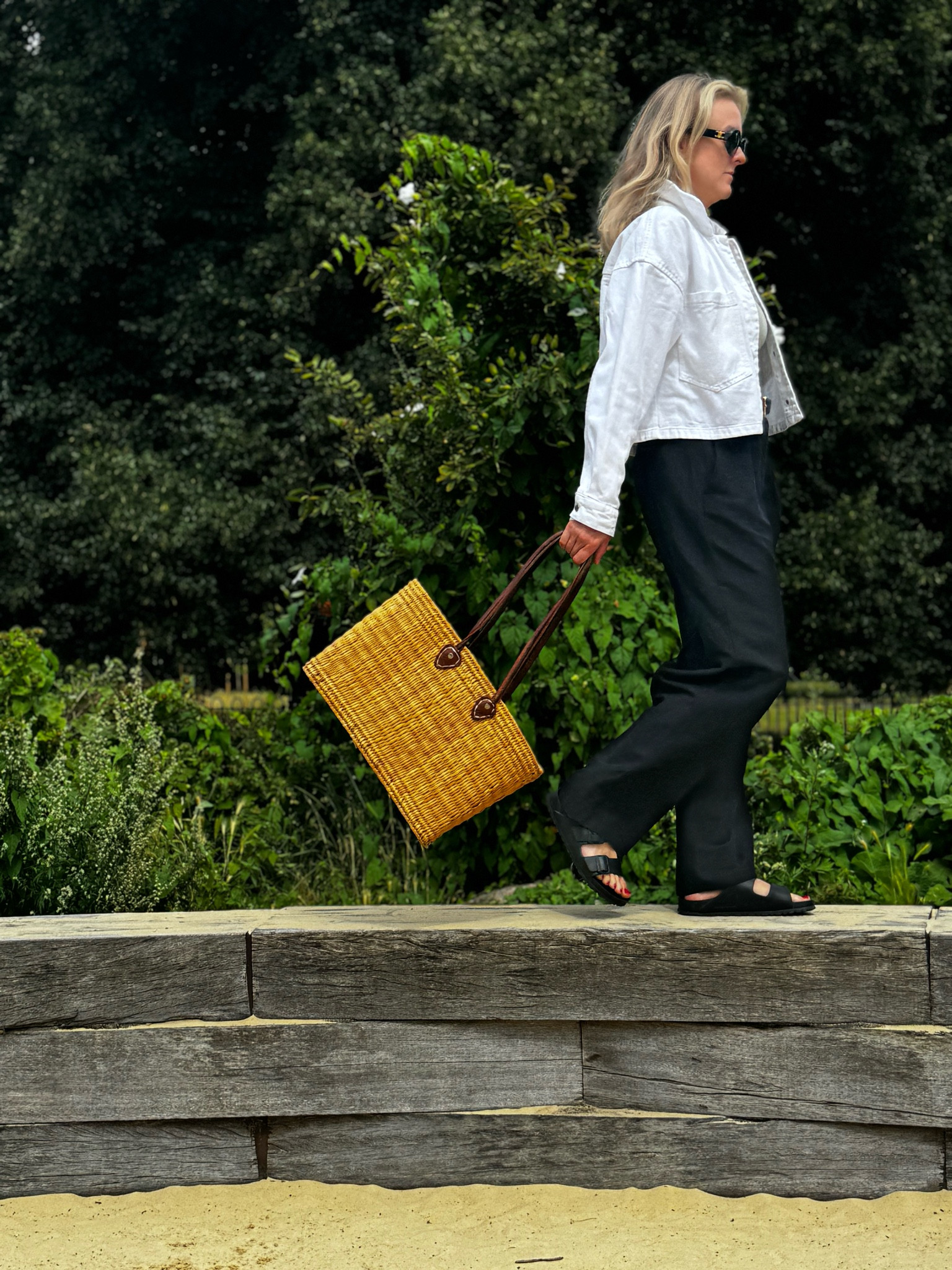 Wide leg trousers, tank top and boxy jacket 

#LTKeurope #LTKsummer