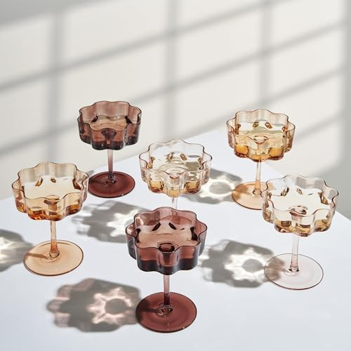 Venus Glasses Luxury Glassware - Set of 6 - Everyday, Holiday Gift Her, Mom, Wife, Girlfriend, Sp... | Amazon (US)