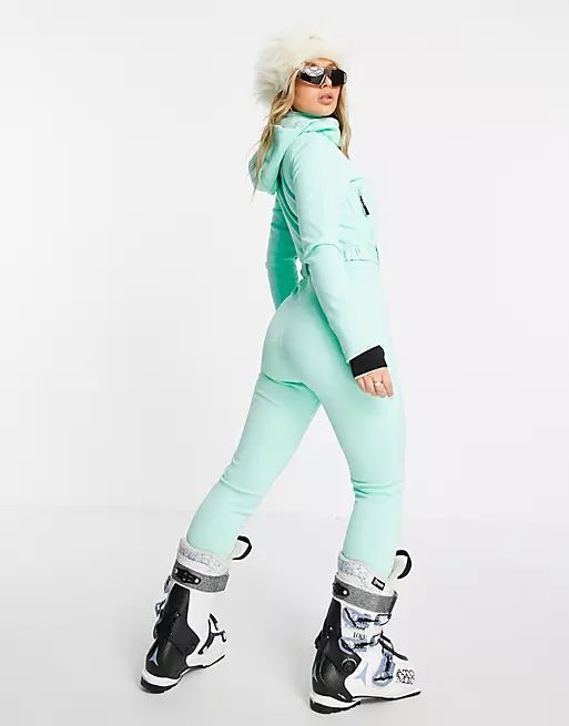 ASOS 4505 ski suit with fitted belted & fur hood | ASOS (Global)
