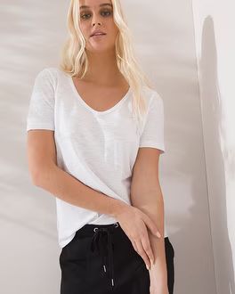 Short Sleeve Slub Tee | Soma Intimates