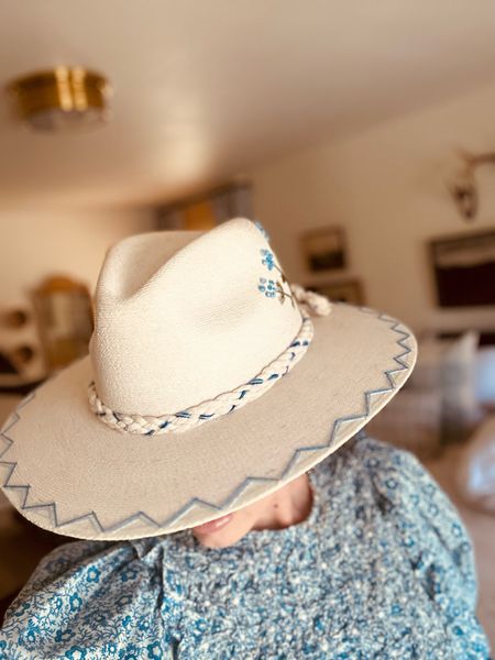 Hats are a staple item in my day to day wardrobe, especially while I’m at the ranch. I love this one because of the blue bonnets and the nod to the Texas state flower. I had my initials embroidered on mine - it makes for a thoughtful custom gift for loved ones.

I’m wearing a size large and I wear a 58 usually.

#LTKtravel #LTKSeasonal #LTKGiftGuide