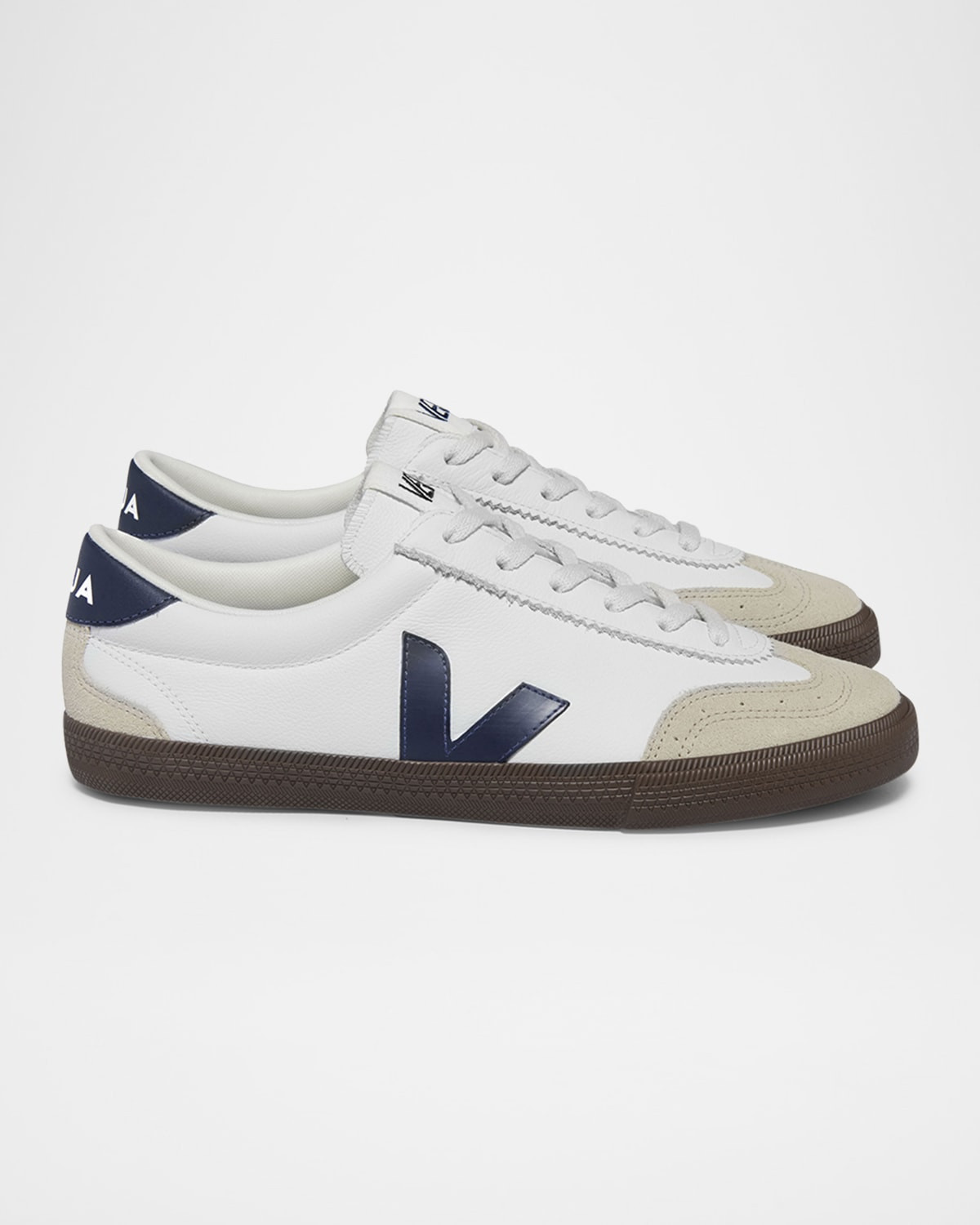Volley Tricolored Low-Top Court Sneakers | Neiman Marcus
