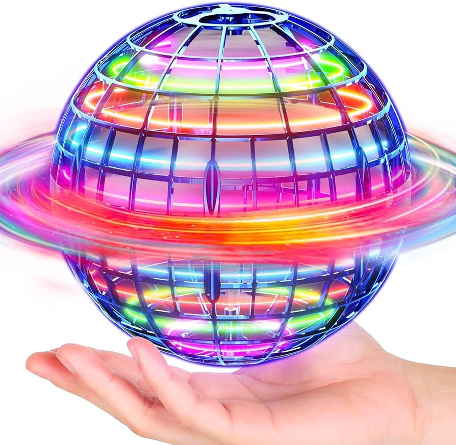 Flying Orb Ball (Blue, 2025 Upgraded) with Dazzling Lights, Magic Hover Spinner, Cool Boomerang D... | Amazon (US)