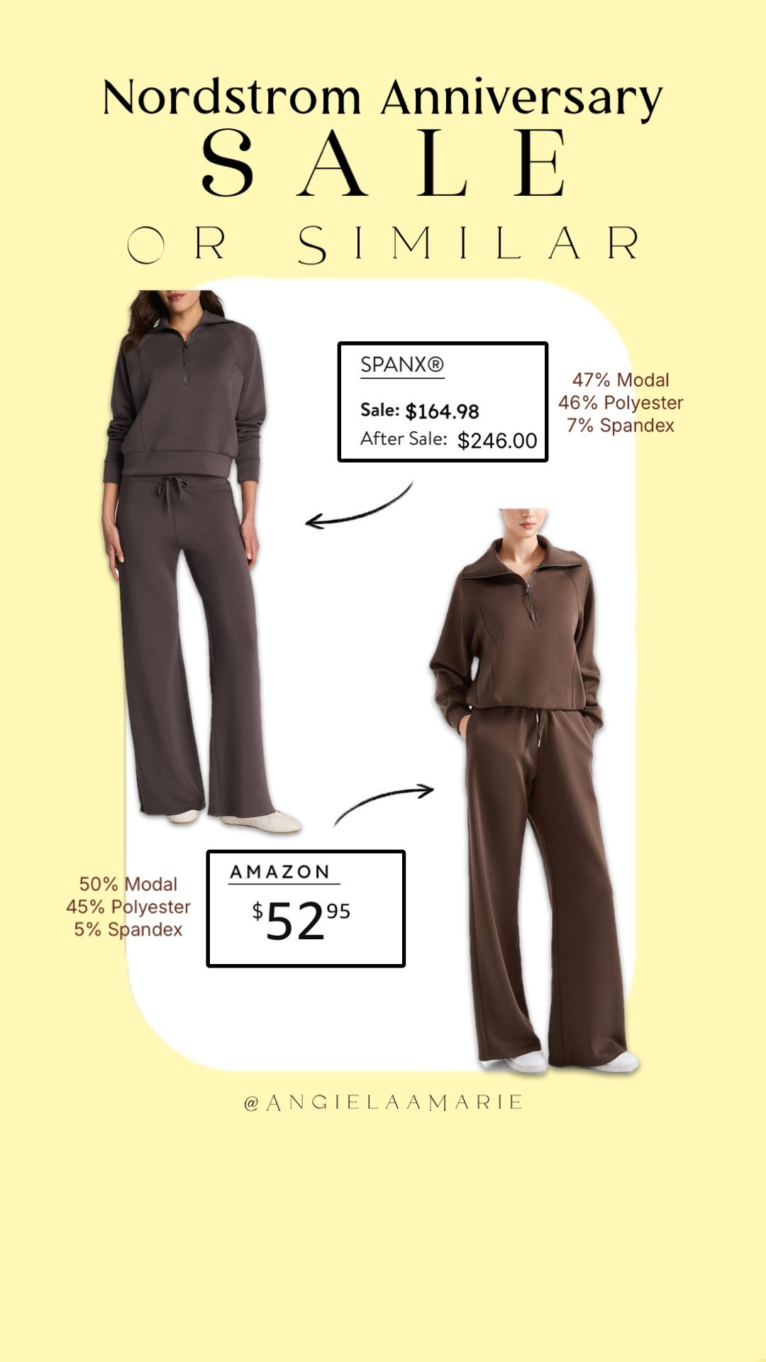 Shop the Sale or shop similar: Nordstrom vs. Amazon 🤩 Check out how alike the fabric blends are between these 2 sets 👀



#LTKWorkwear #LTKSwim #LTKWedding #LTKHome #LTKBaby #LTKMens #LTKSaleAlert #LTKU #LTKBeauty #LTKBump #LTKOver40 #LTKTravel #LTKSeasonal #LTKKids #LTKMidsize #LTKActive #LTKPetite #LTKdayinmylife #LTKgrwm #LTKootd #LTKfitnessgoals #LTKmomlife #LTKmorningroutine #LTKselfcare #LTKstorytime #LTKfoodie #LTKvlog #LTKTall