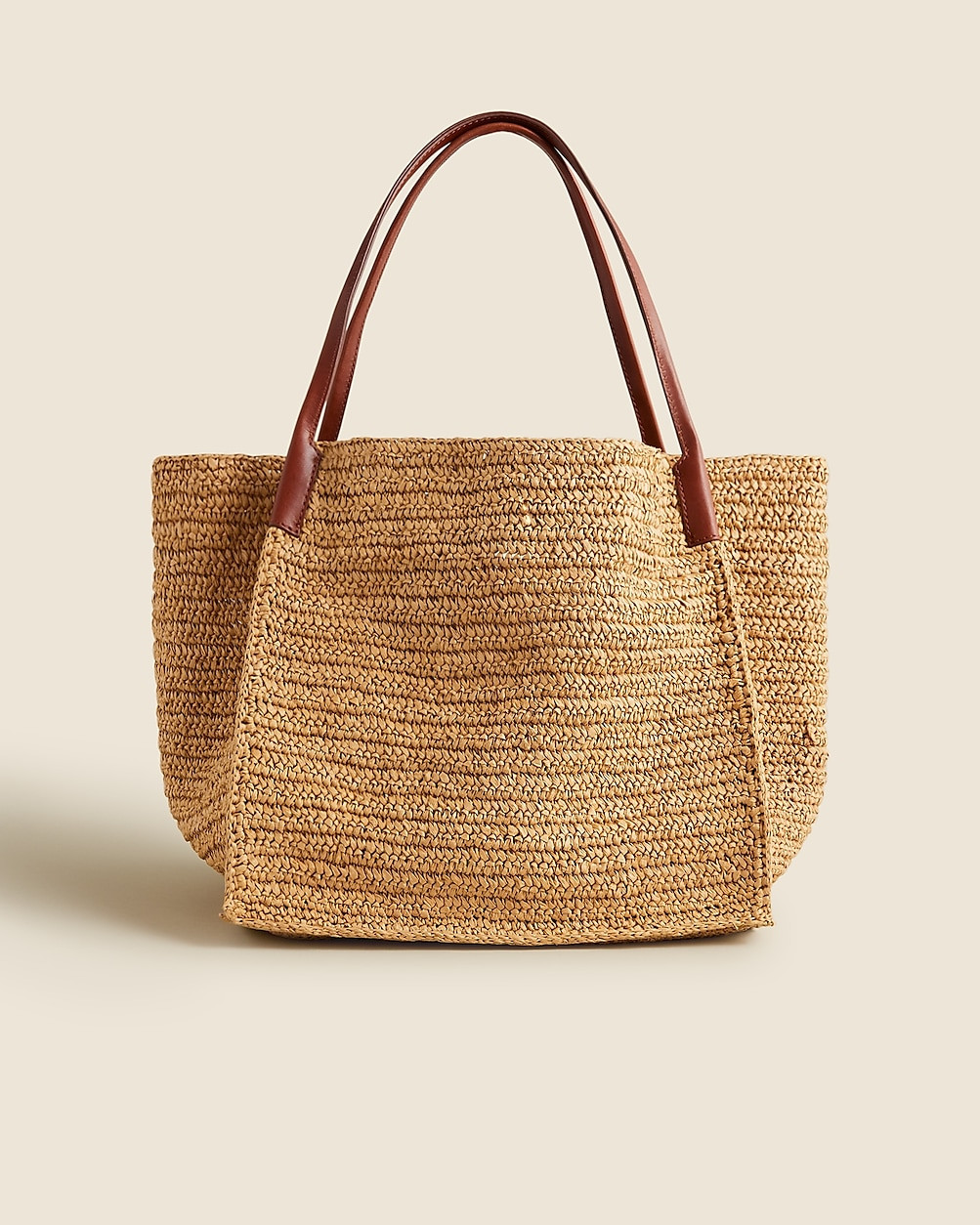 Large handknotted packable tote bag | J. Crew US