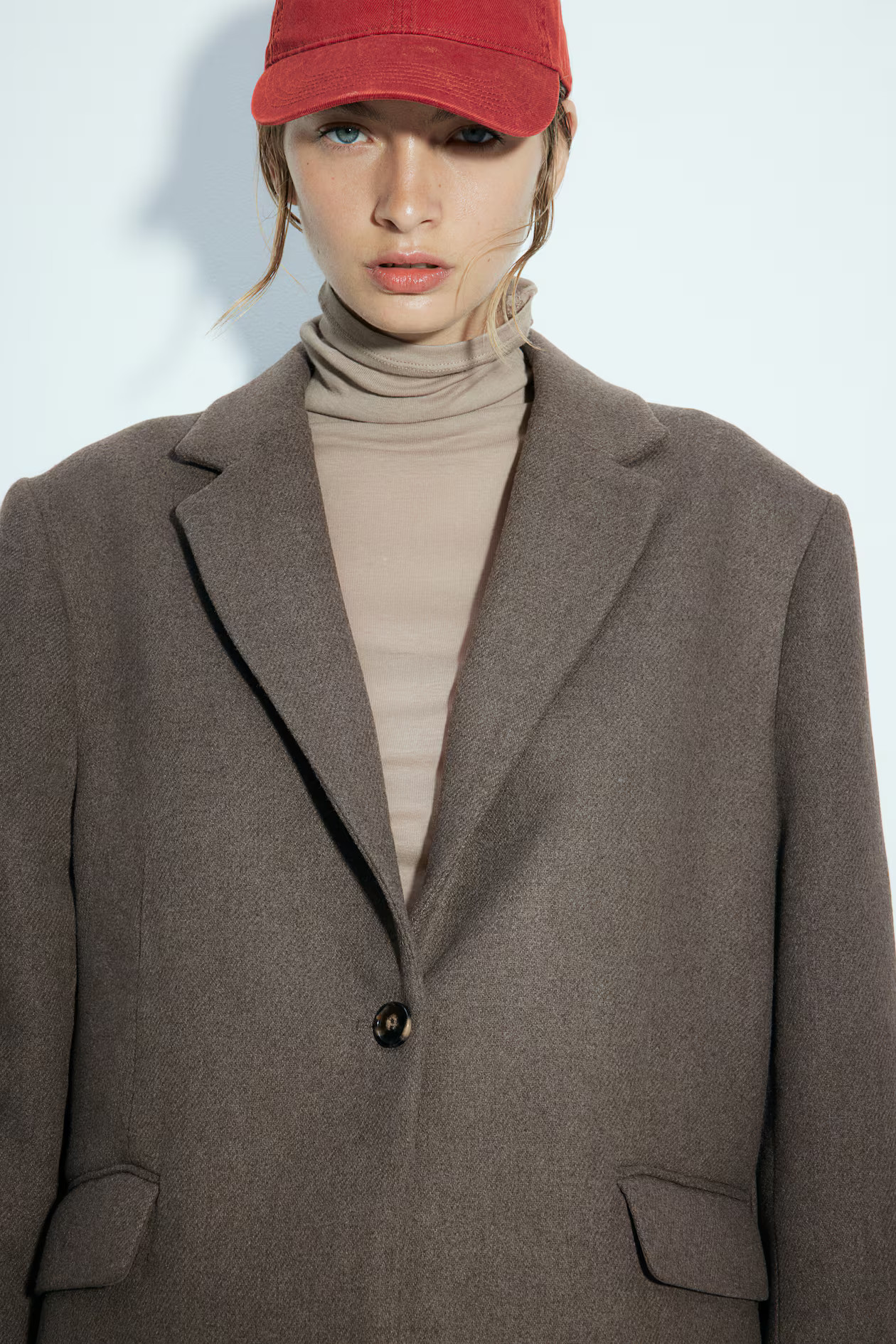 Twill blazer - Dark brown - Ladies | H&M GB | H&M (UK, MY, IN, SG, PH, TW, HK)