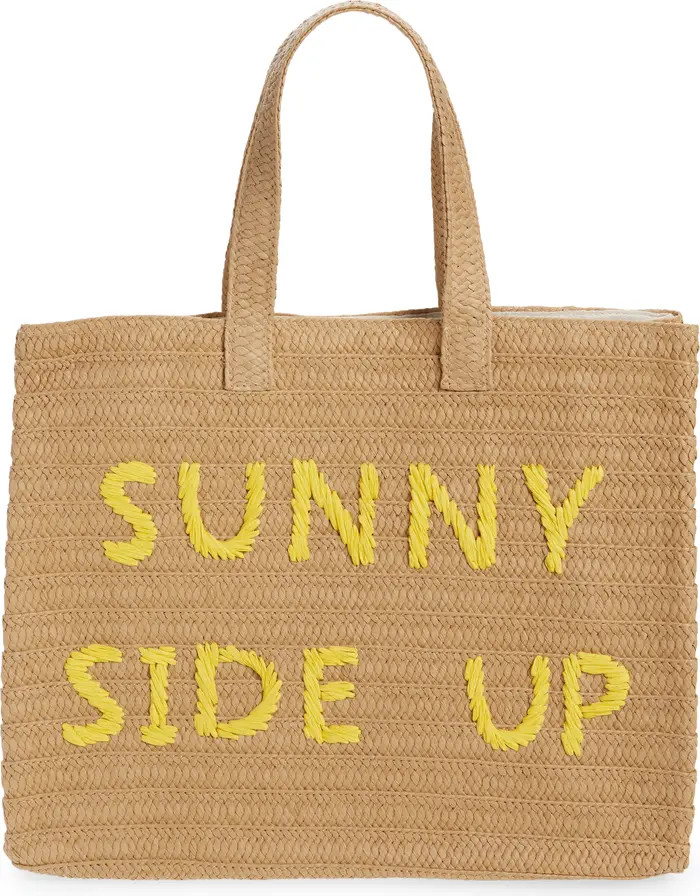 btb Los Angeles Sunny Side Up Straw Tote | Nordstrom | Nordstrom