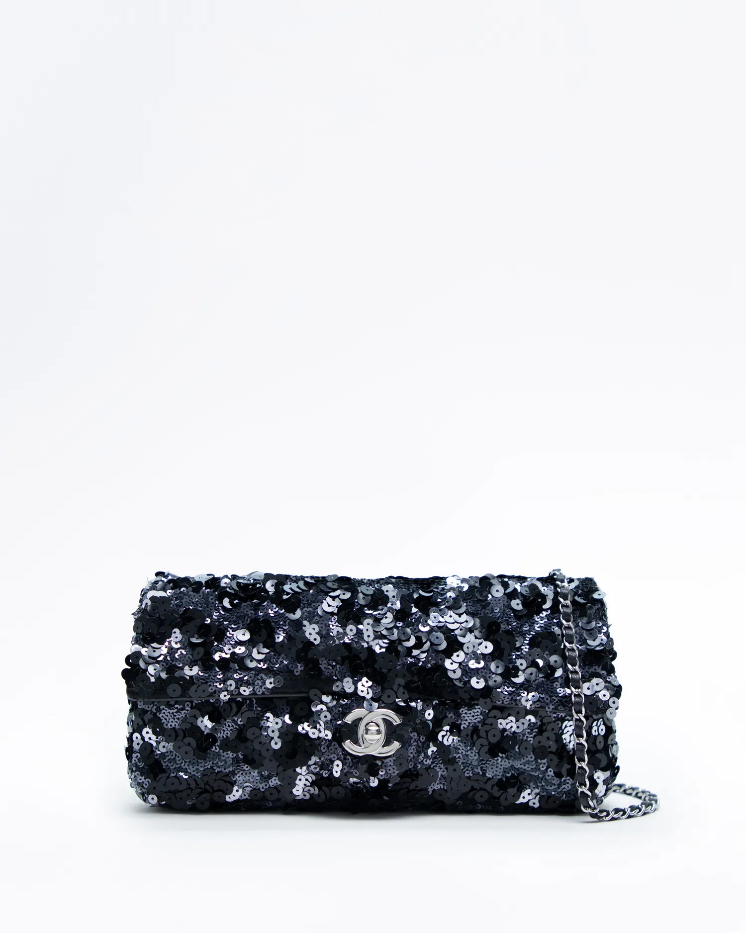 Sequin East West Flap Crossbody Bag | Vivrelle
